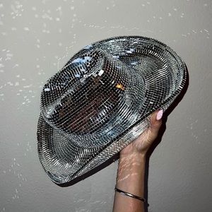 Disco ball cowboy hat
